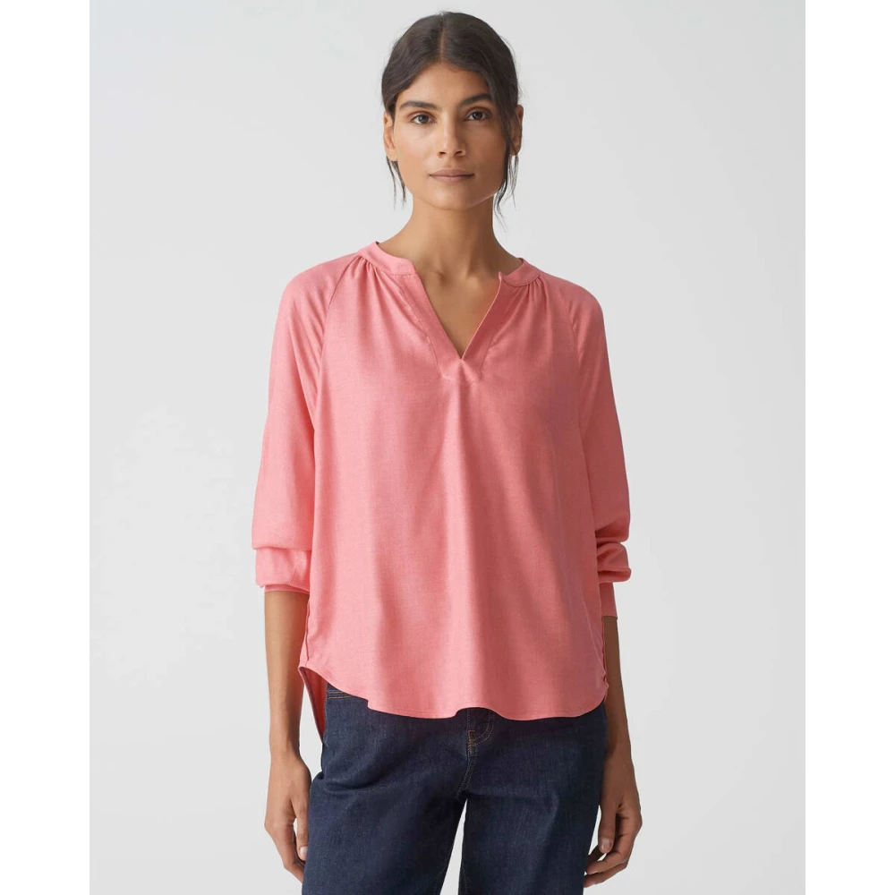 Opus Lange Mouw Blouse Felia Red Dames