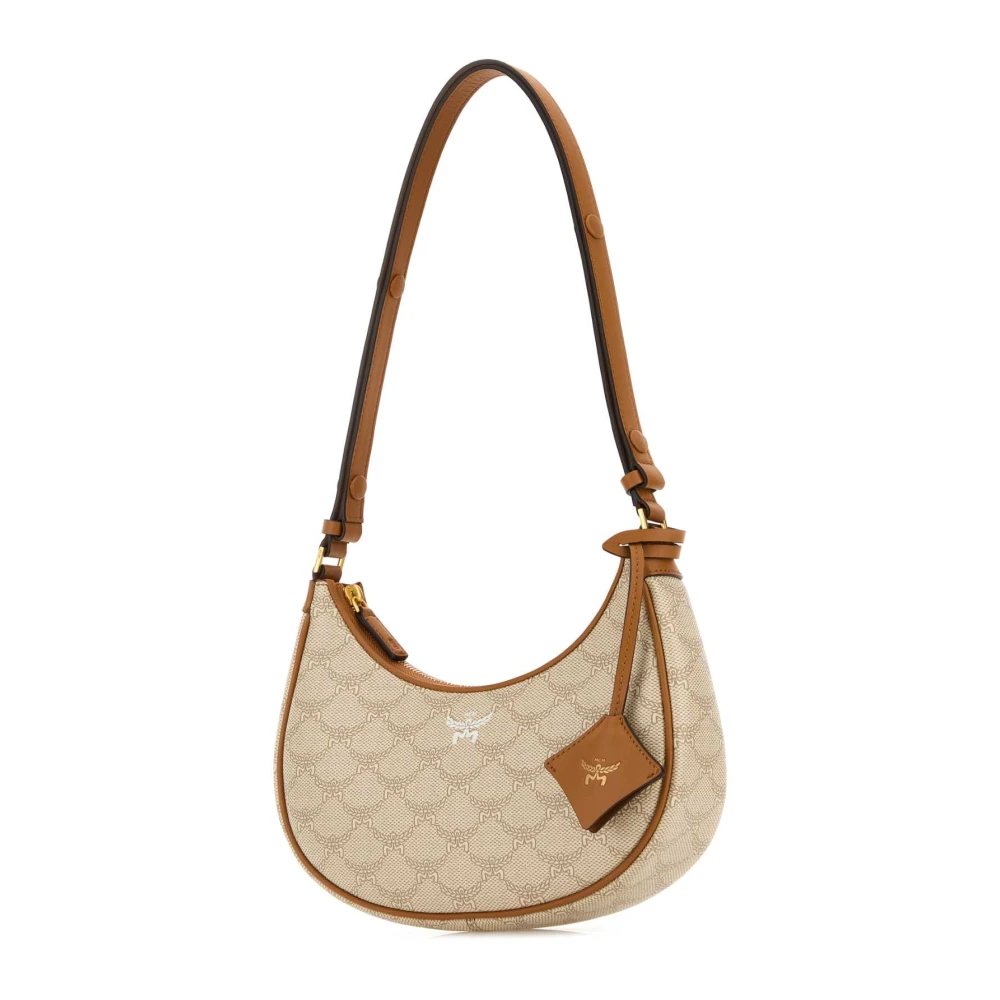 MCM Canvas Himmel Schoudertas Beige Dames