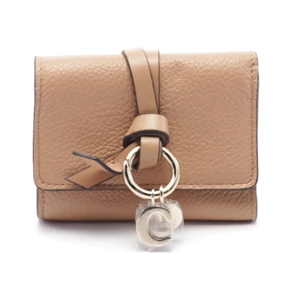 Chloé Pre-owned Leather wallets Brown Dames