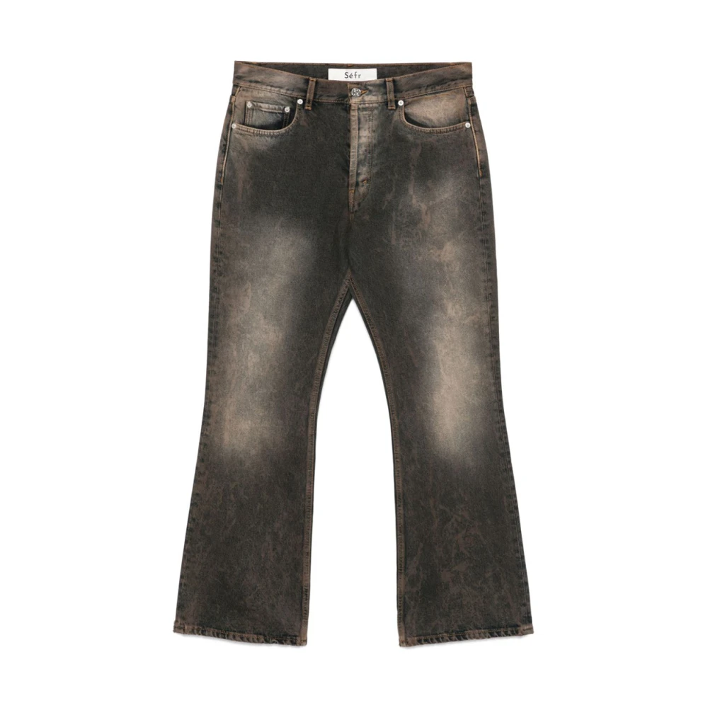 Séfr Vintage Roest-Grijze Bootcut Jeans Brown Heren