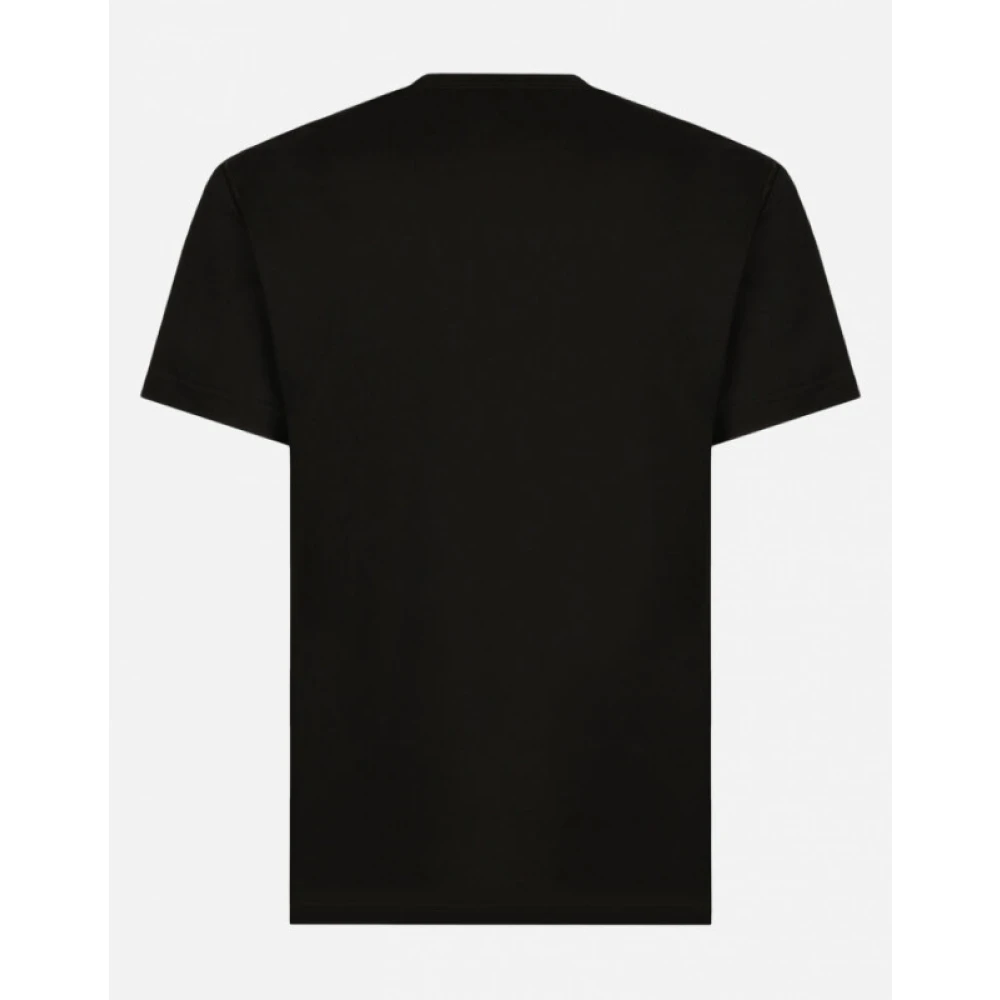 Dolce & Gabbana Essential V-hals T-shirt Zwart Heren