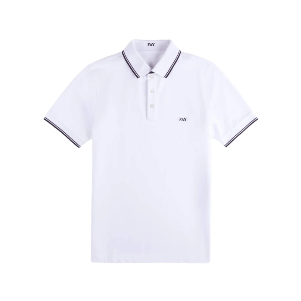 Fay - Tops > Polo Shirts - White - Fay - Modalova