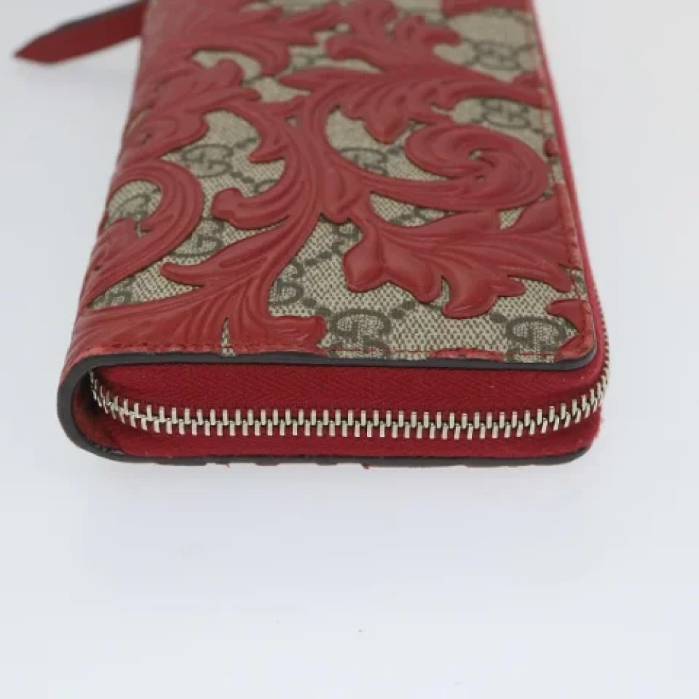 Gucci Vintage Pre-owned Leather wallets Red Dames