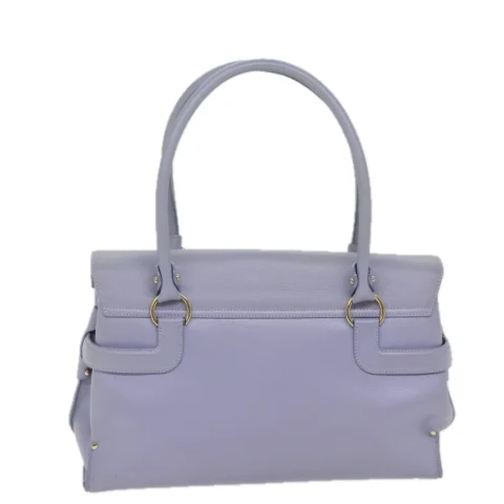 Salvatore Ferragamo Pre-owned Leather handbags Purple Dames