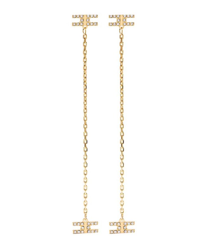 boucles-d-oreilles-pendantes-chics-avec-logo
