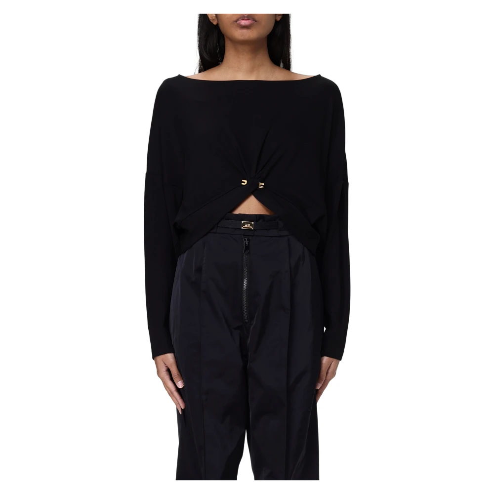 Knitwear > Round-neck Knitwear - - Elisabetta Franchi - Modalova