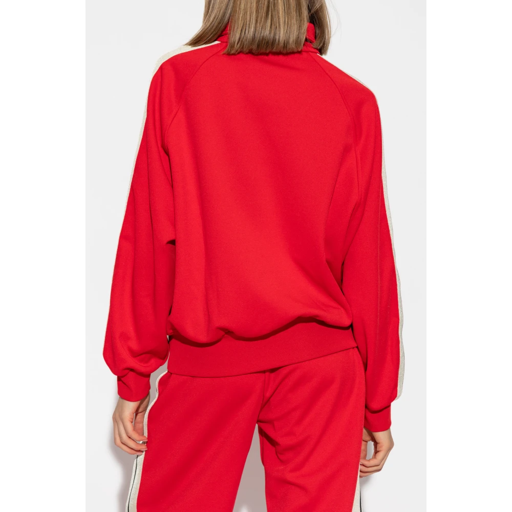 Palm Angels Sweatshirt met opstaande kraag Red Dames
