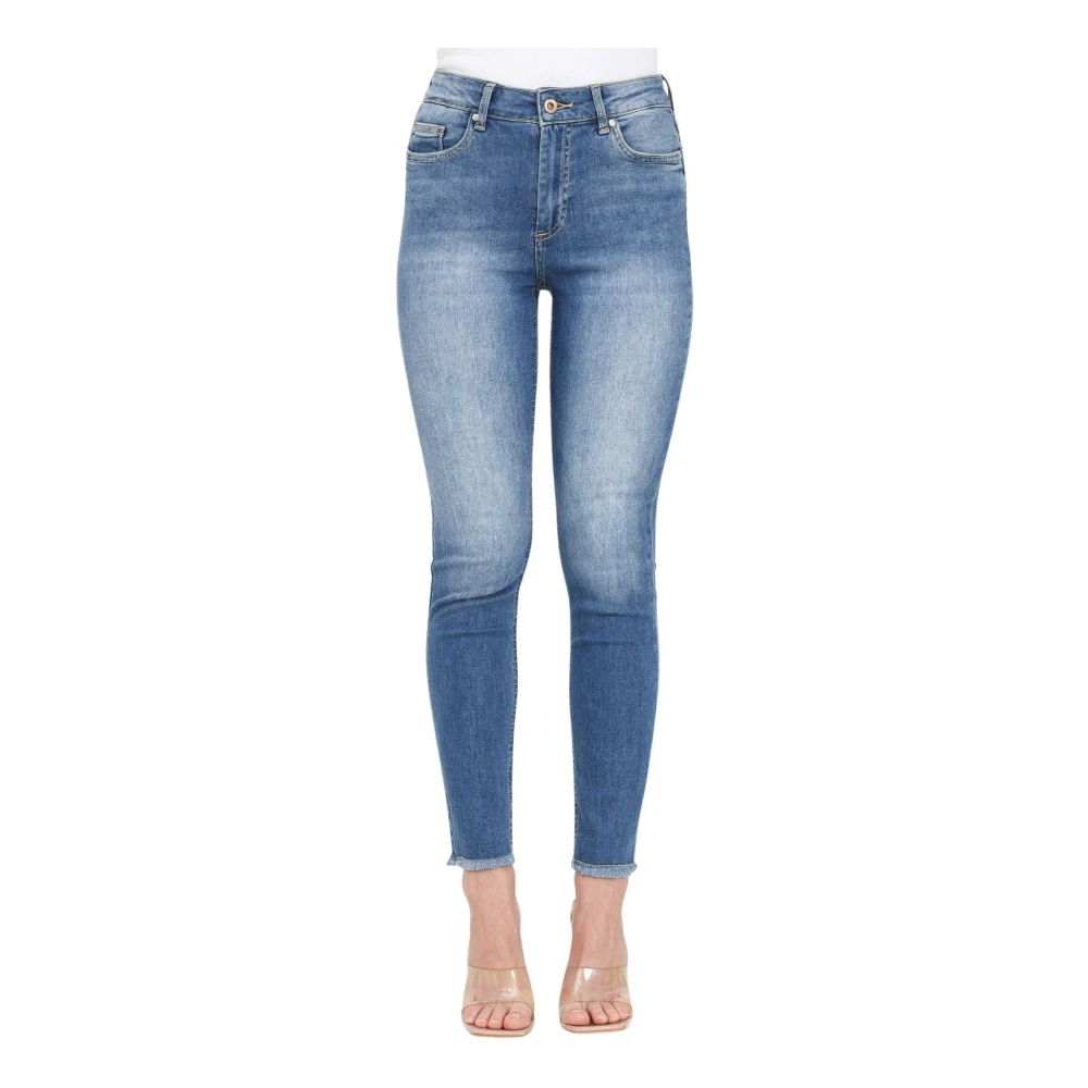 Only Skinny Fit Medium Blue Denim Jeans Blue Dames