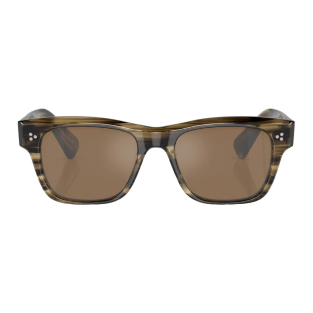 Oliver Peoples Men's Brown Birell Sun Sunglasses