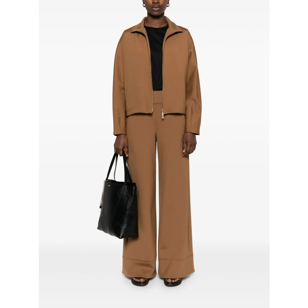 Max Mara Witte Plava Elegante Jurk White Dames