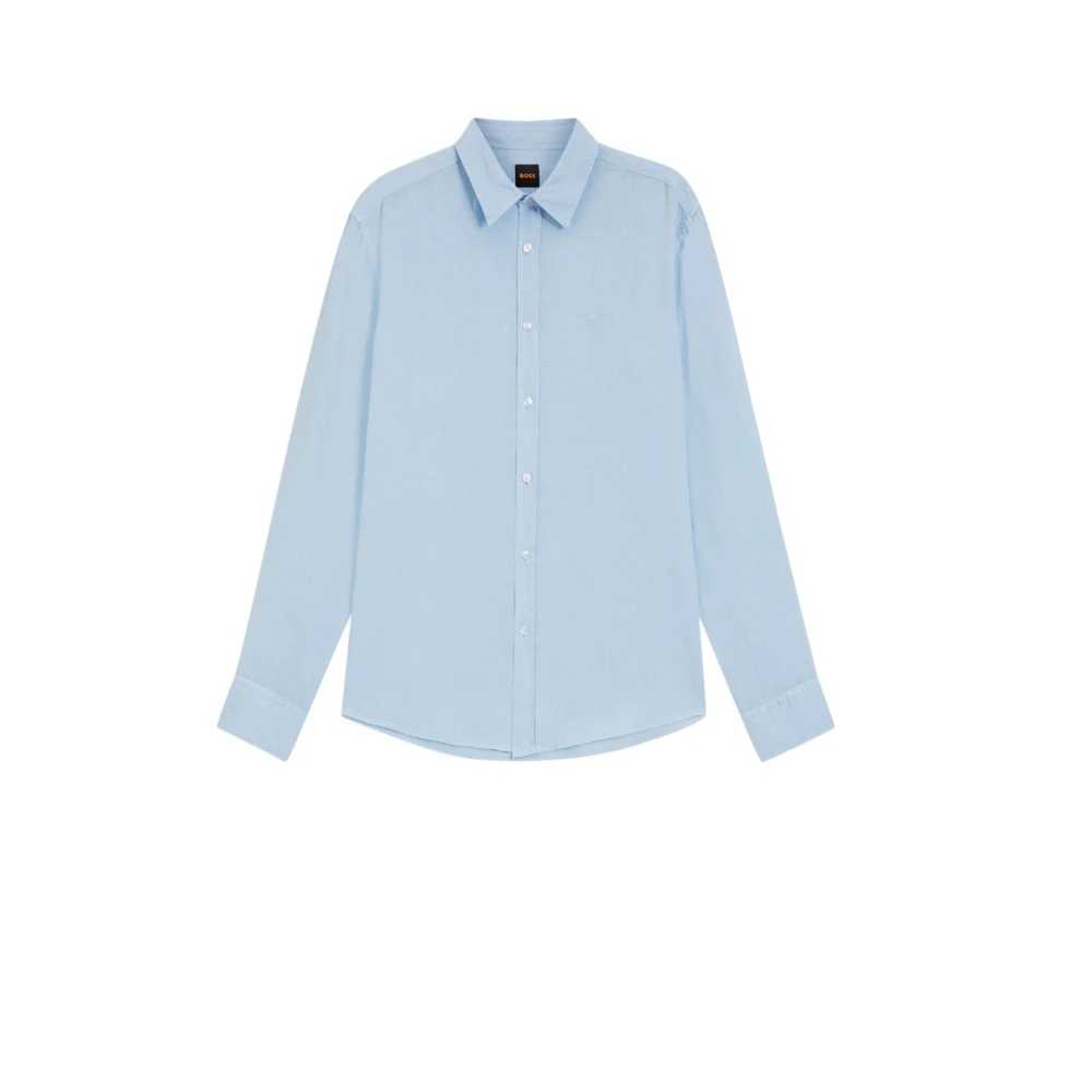 Hugo Men's Blue Boss Shirts - Casual Shirts - 2XL - Shirts