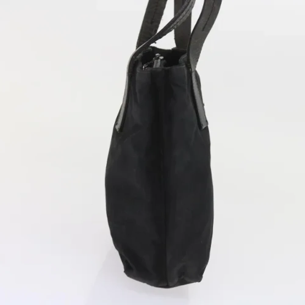 Prada Vintage Pre-owned Nylon handbags Black Dames