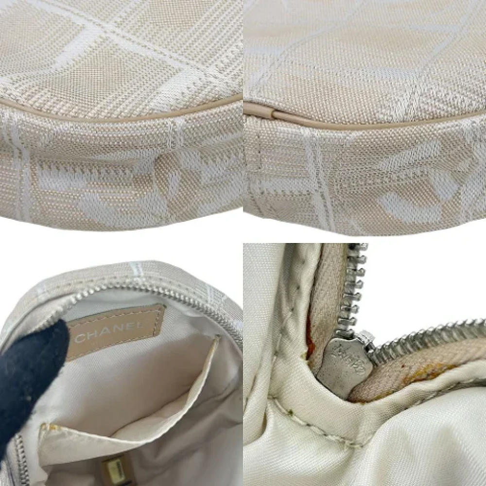 Chanel Vintage Pre-owned Canvas handbags Beige Dames
