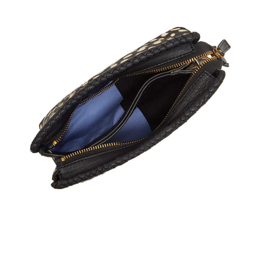 Maliparmi Kleine Harige Crossbody TAS Black Dames
