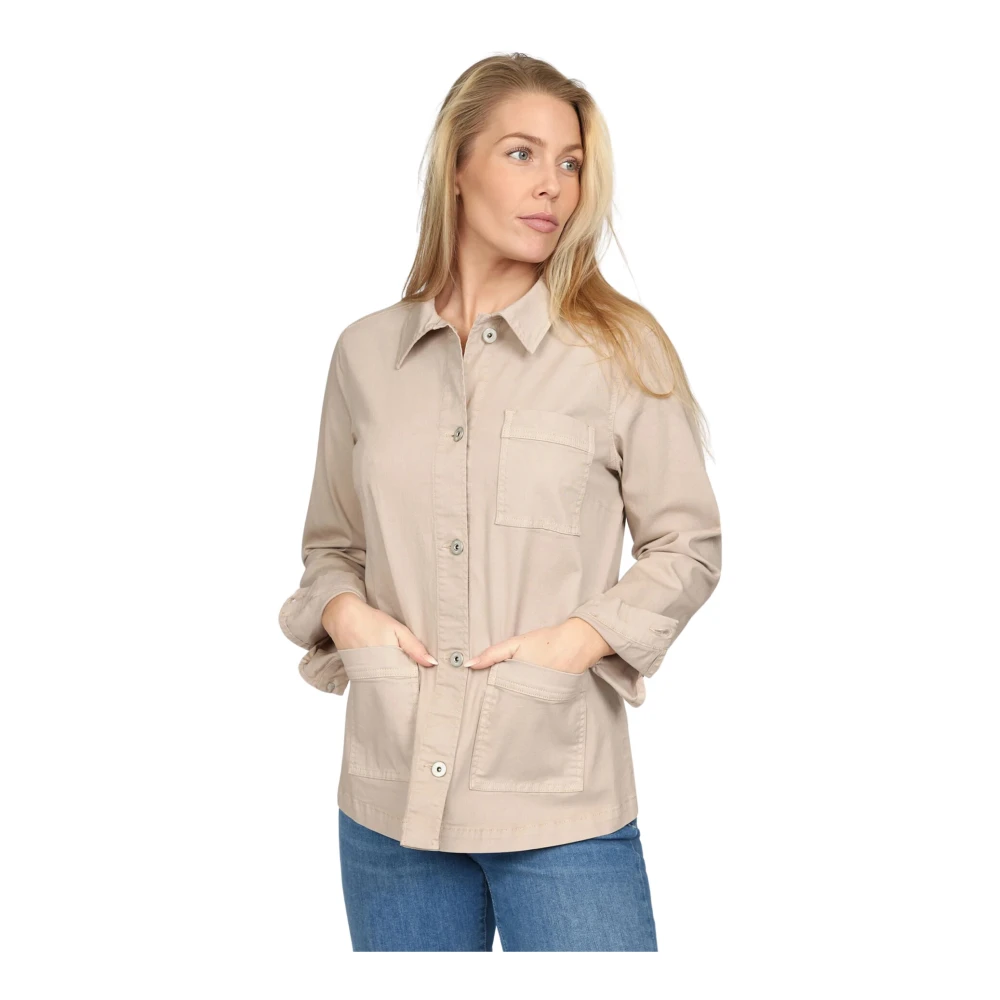 2-Biz Ravna.Es24 Sand Blazer Jas Beige Dames
