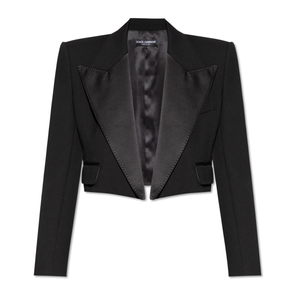 Dolce & Gabbana Geknipte blazer Black Dames