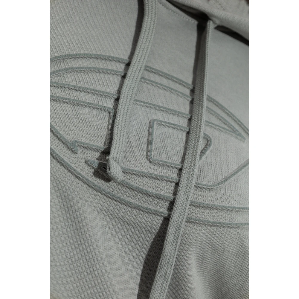 Diesel Sweatshirt S-Ummer-Bigoval Gray Unisex