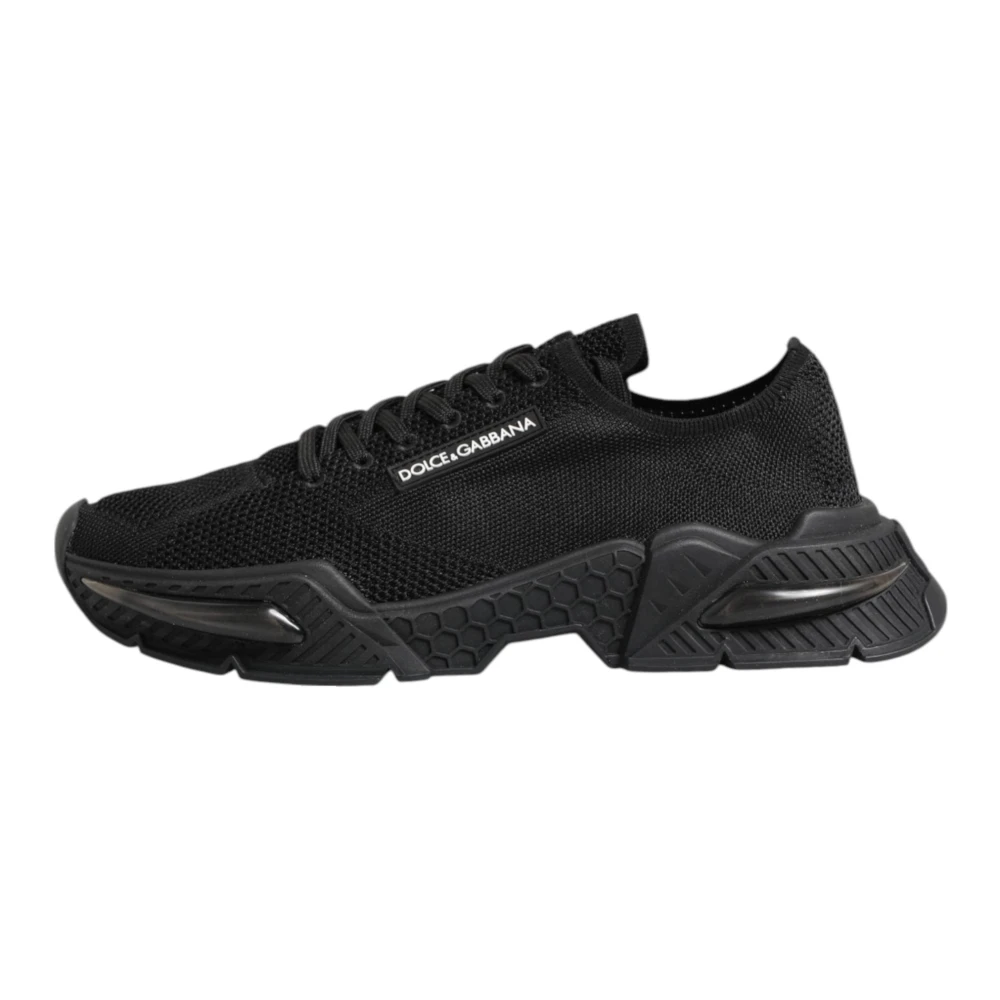 Dolce & Gabbana Men's Black Sneakers, 6 Uk, Airmaster Low-Top Trainers
