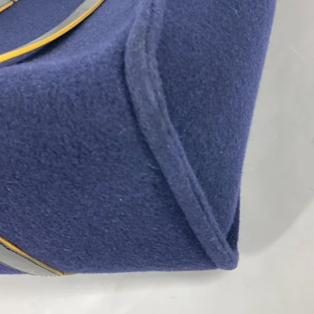 Fendi Vintage Pre-owned Wool fendi-bags Blue Dames