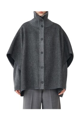 high-neck-wool-poncho-button-closure