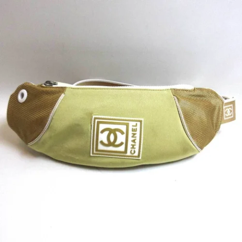 Chanel Vintage Pre-owned Fabric chanel-bags Green Dames