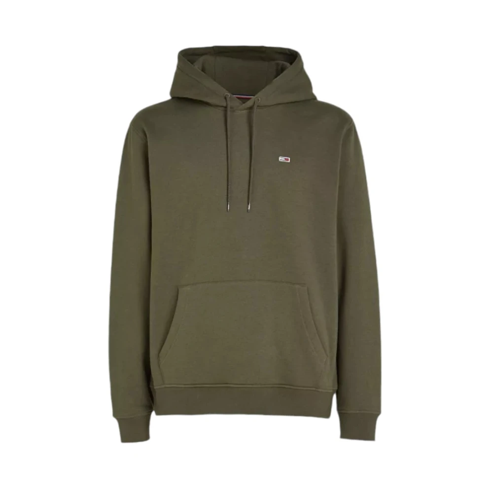 Tommy Jeans Casual Hoodie Sweatshirt Green Heren