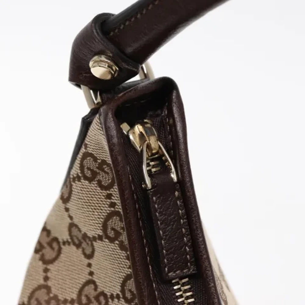 Gucci Vintage Pre-owned Canvas gucci-bags Beige Dames