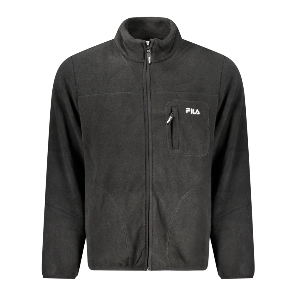 Fila Geborduurd Fleecejack met Logo Black Heren
