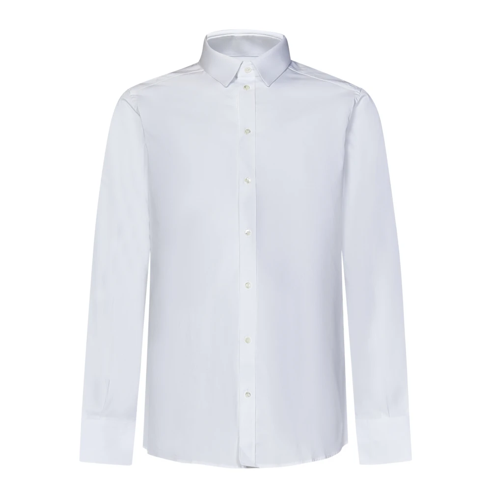 Dolce & Gabbana Men's White Slim Fit Italian Collar Shirt