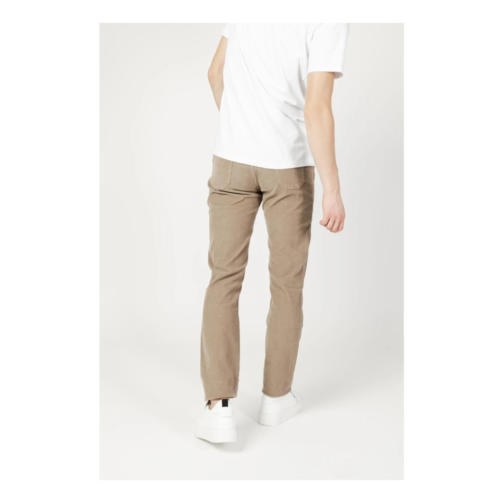 Jeckerson Heren Beige Rits Knopen Jeans Herfst Winter Beige Heren
