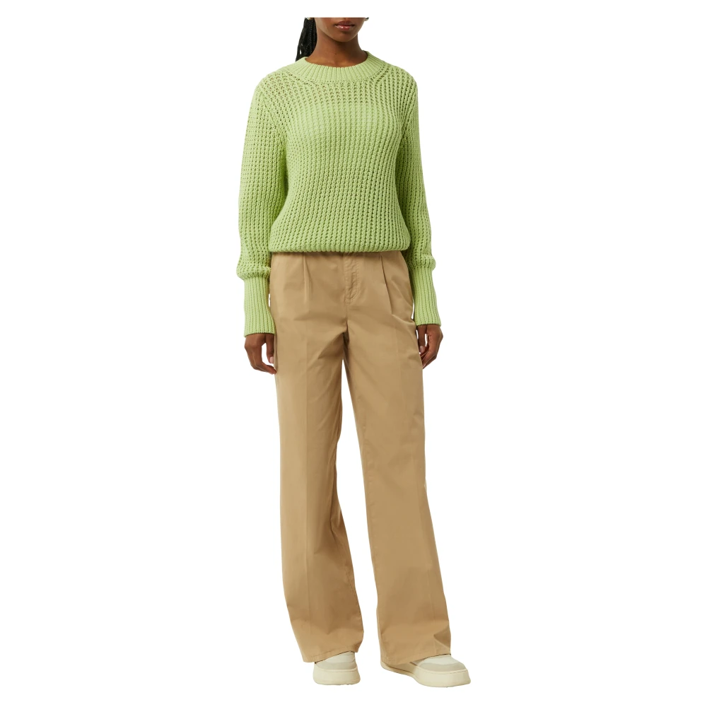comma Relaxed Fit Gebreide Trui Green Dames