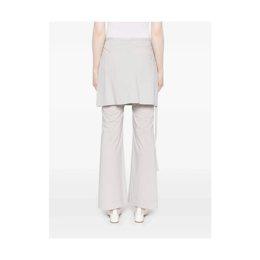 LOW Classic Grijze Klassieke Broek met Rits Gray Dames