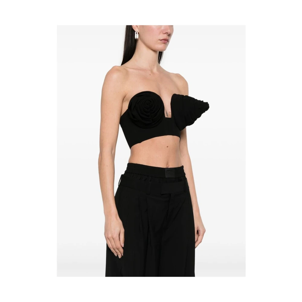 Jean Paul Gaultier Zwarte Strapless Voorgevormde Top Black Dames