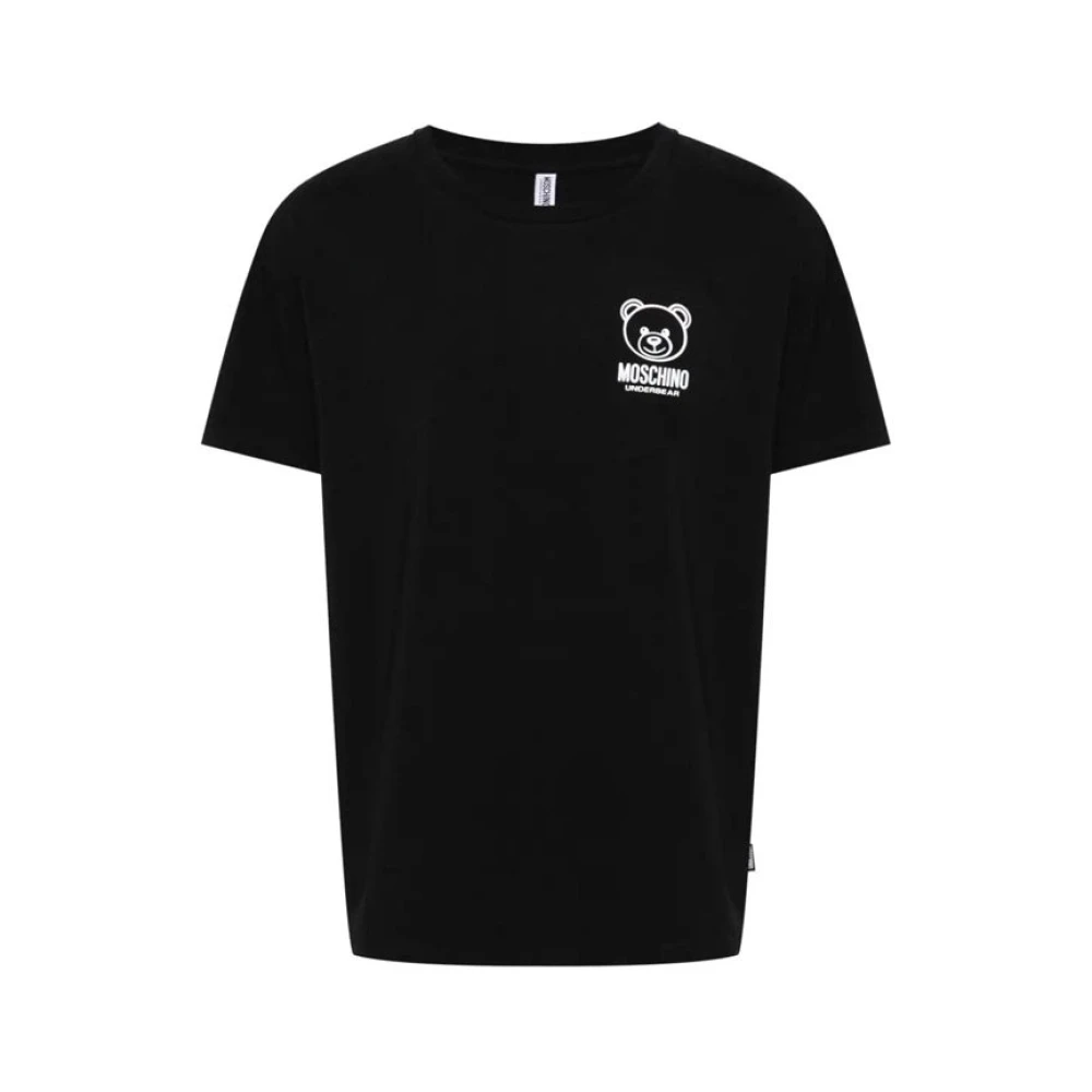 Moschino Teddy Bear T-shirt met Logo Black Heren