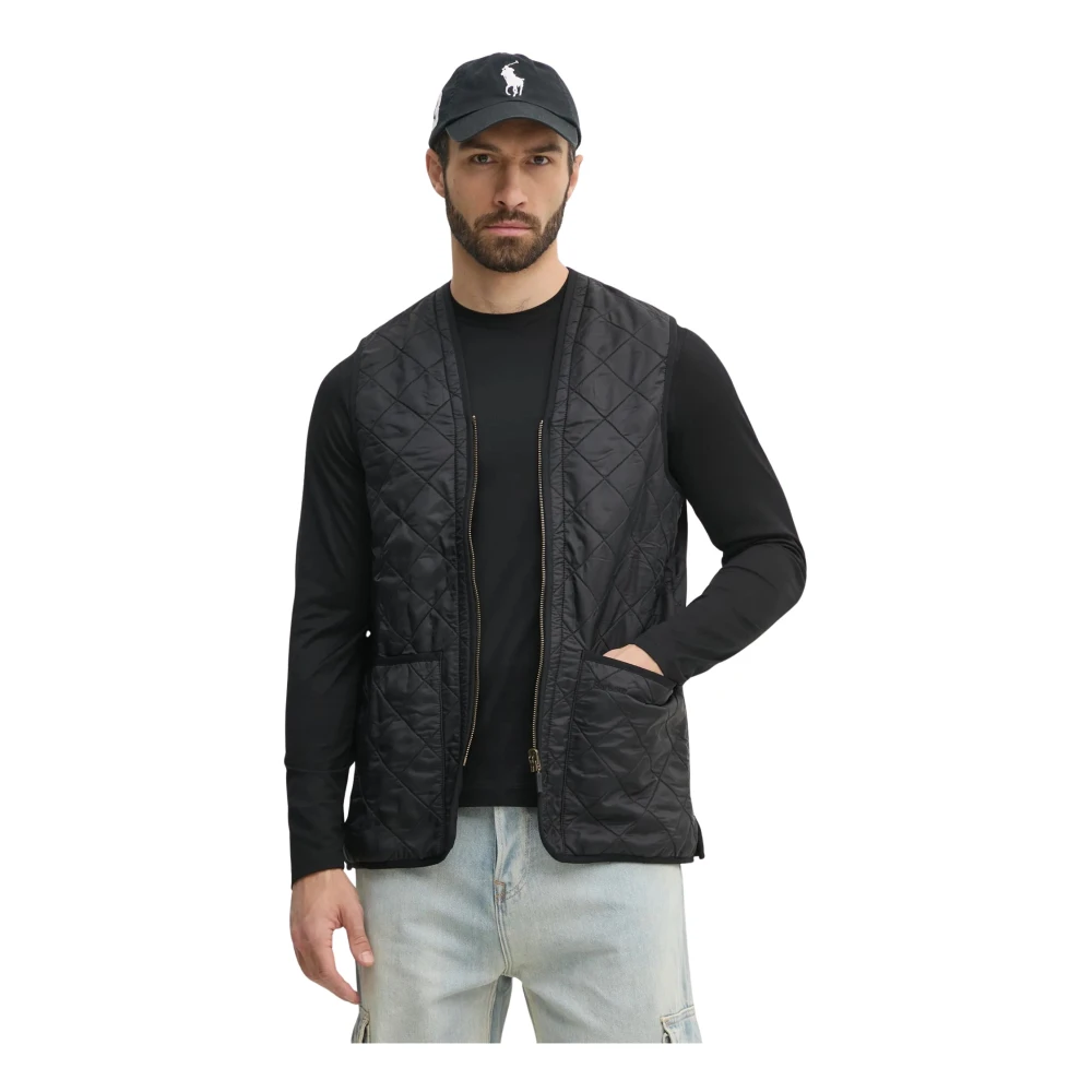 Barbour Uomo Nero - Giacca Polarquilt Waistcoat Nera - Jackets - 2XL - Immagine 3