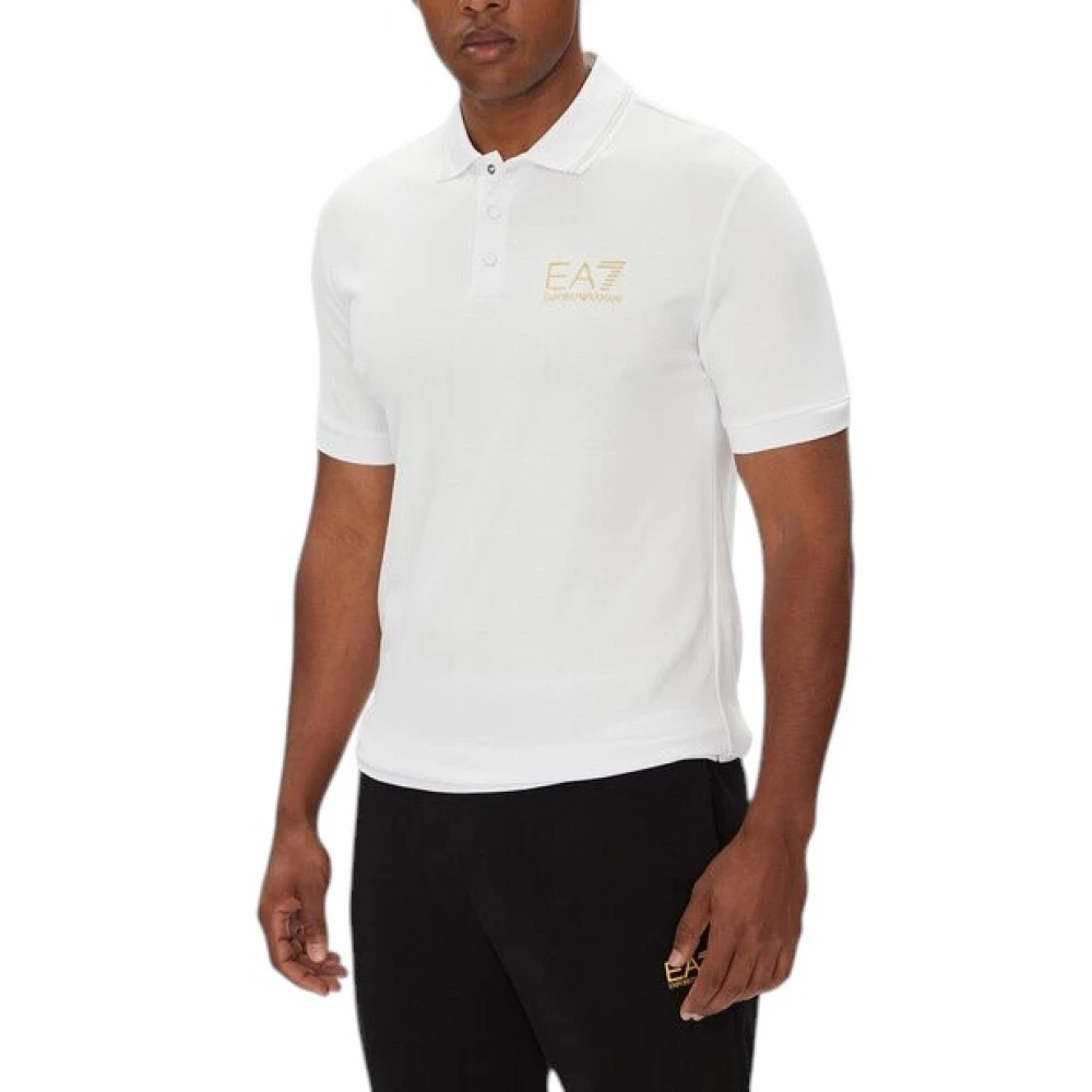 Emporio Armani Men's White Polo Shirts, 2XL, Polo Shirt