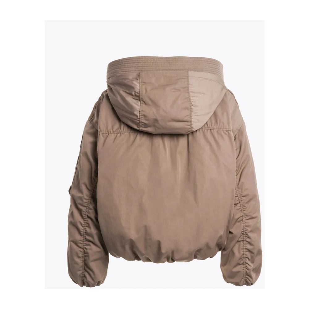 Parajumpers Satin Oversized Bomberjack met Dons Brown Dames