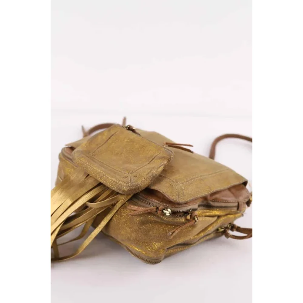 Jérôme Dreyfuss Pre-owned Canvas shoulder-bags Yellow Dames