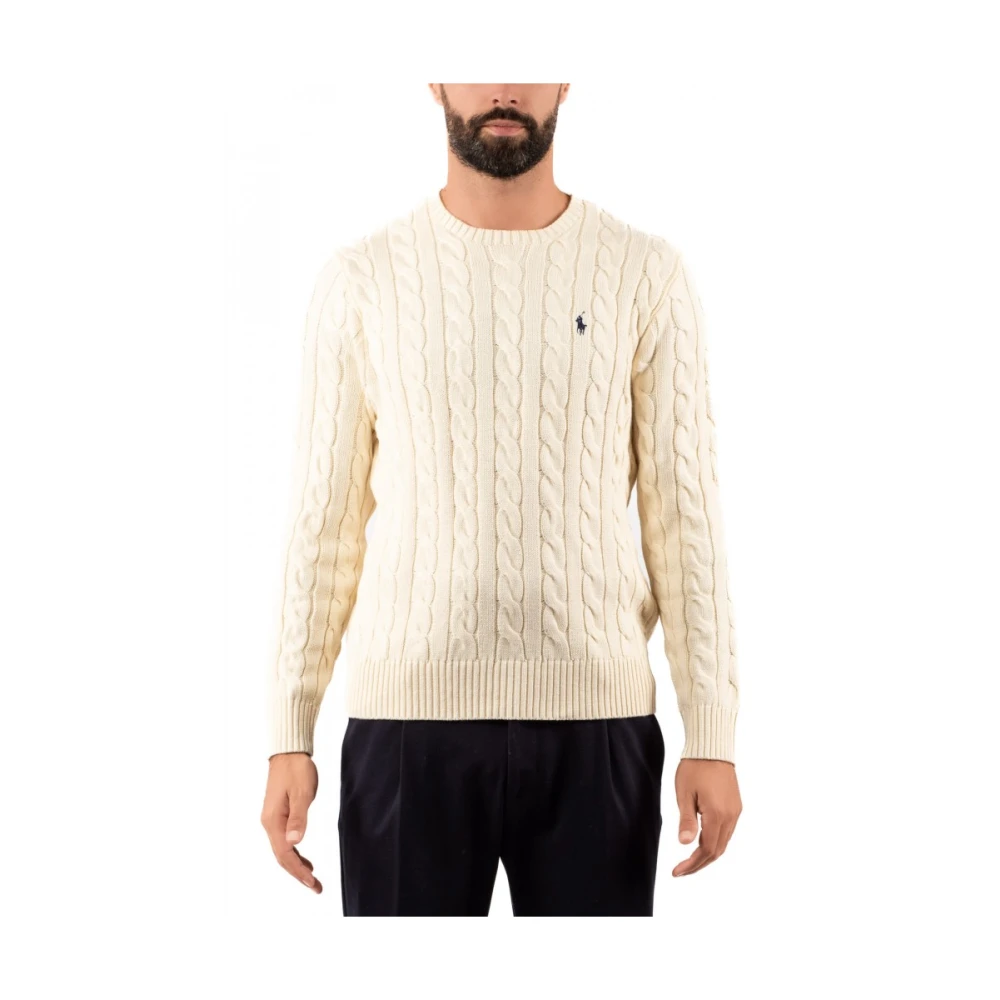 Ralph Lauren Rondgebreide trui Beige Heren