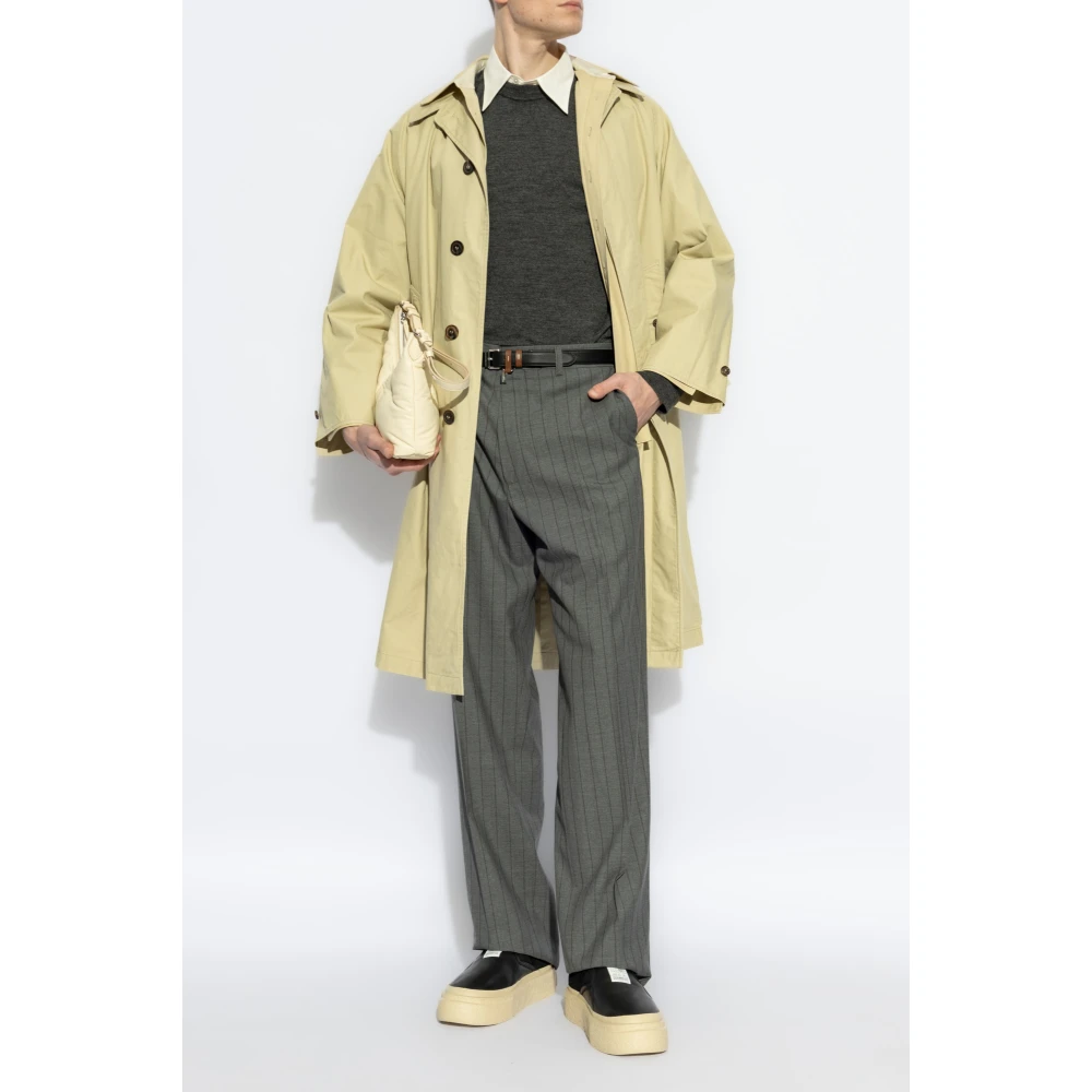 Maison Margiela Trui met elleboogpatches Gray Heren