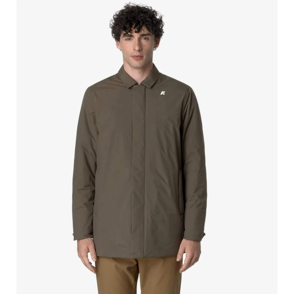 K-way Bruine Waterdichte Winterjas Brown Heren