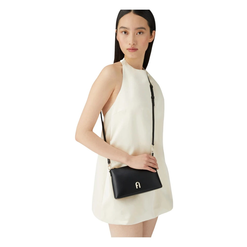 Furla Diamante Mini Crossbody Tas Black Dames