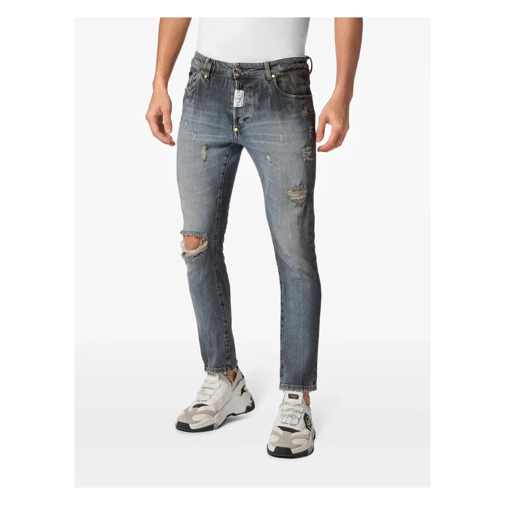 Philipp Plein Skinny Jeans Gray Heren