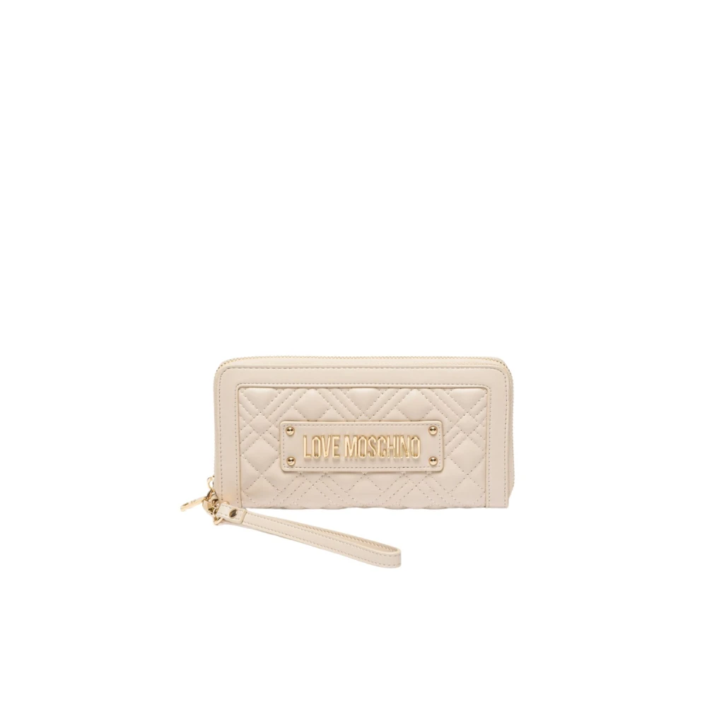 Love Moschino Ivoor Portemonnees voor Vrouwen Beige Dames