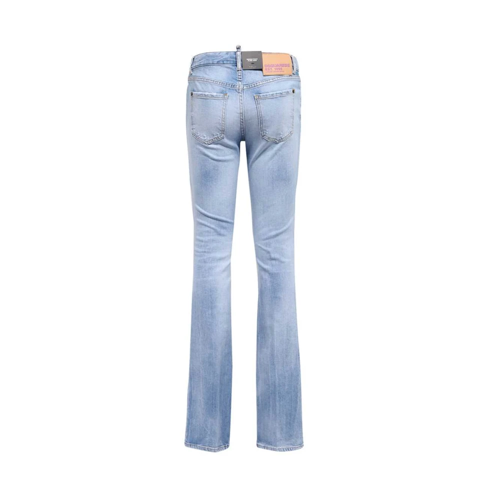Dsquared2 Customized Rivets 5-Pocket Jeans Blue Dames