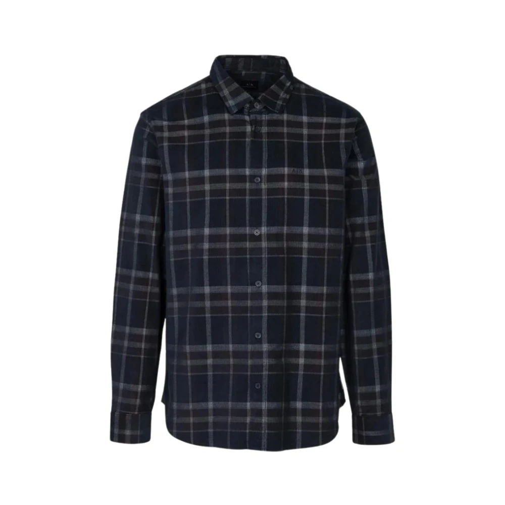 Armani Exchange Herren Blau Shirts, Xsgröße: