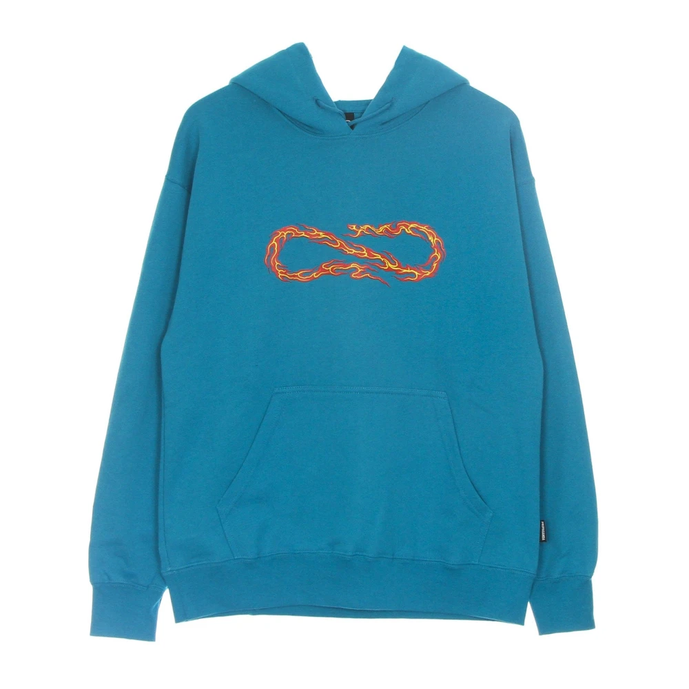 Propaganda Flame Logo Hoodie Turquoise Blue Heren