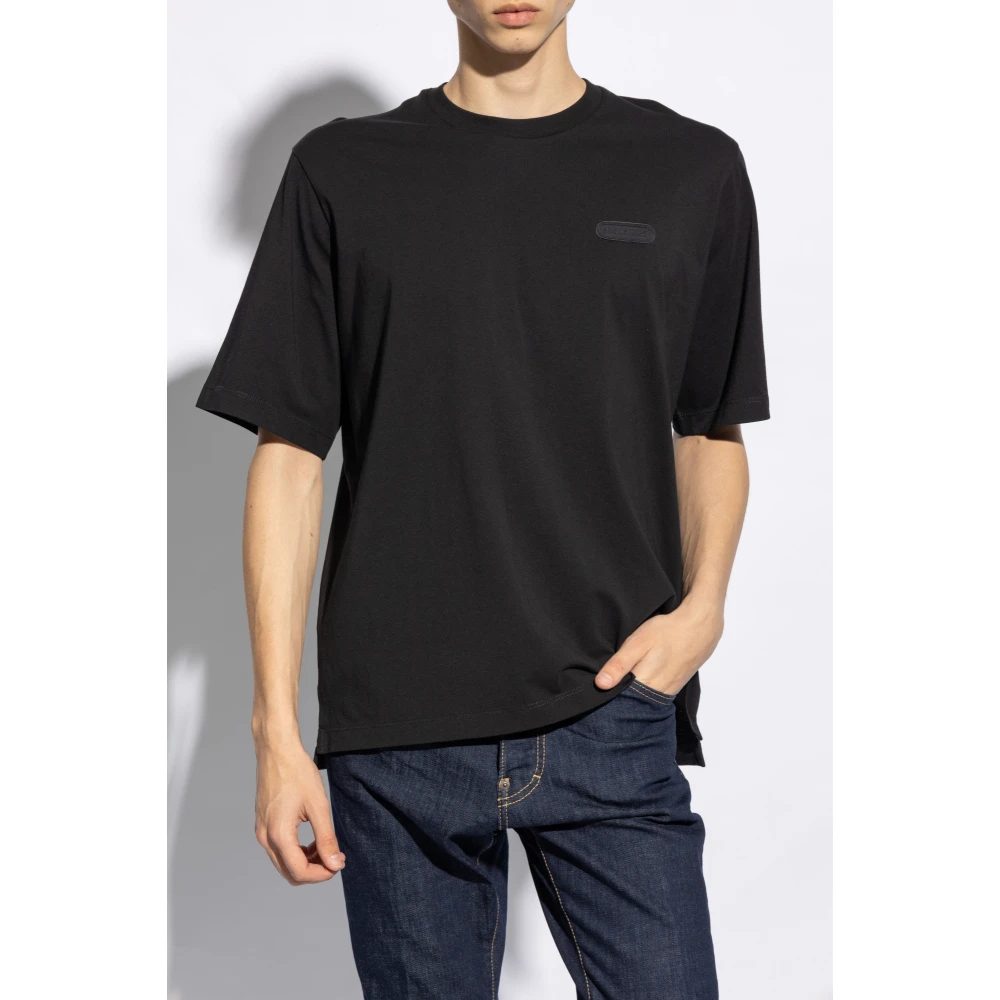 Dsquared2 T-shirt met logo Black Heren