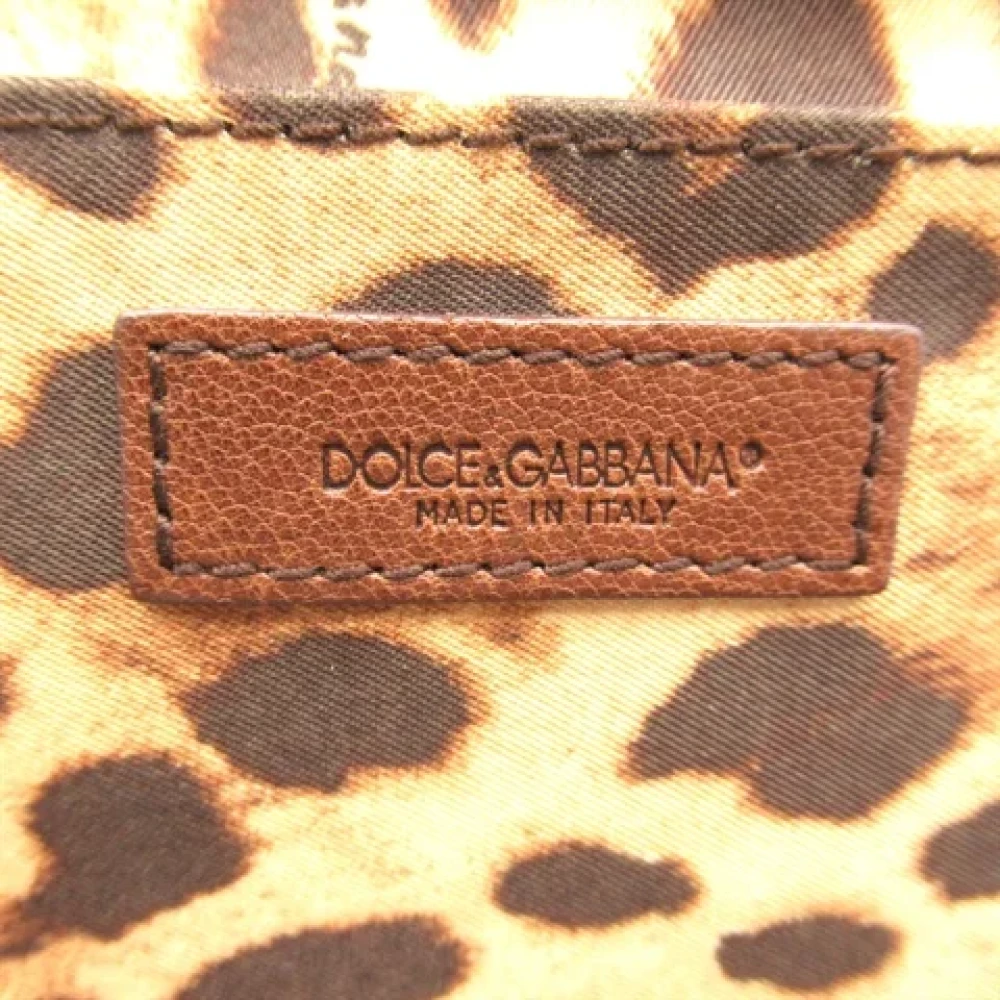 Dolce & Gabbana Pre-owned Fabric shoulder-bags Brown Dames