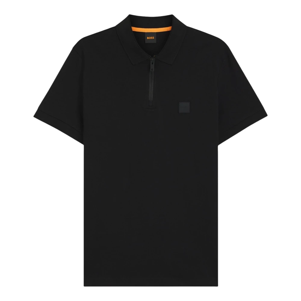 Hugo Men's Black Polo Shirts, S, Passerzip Polo